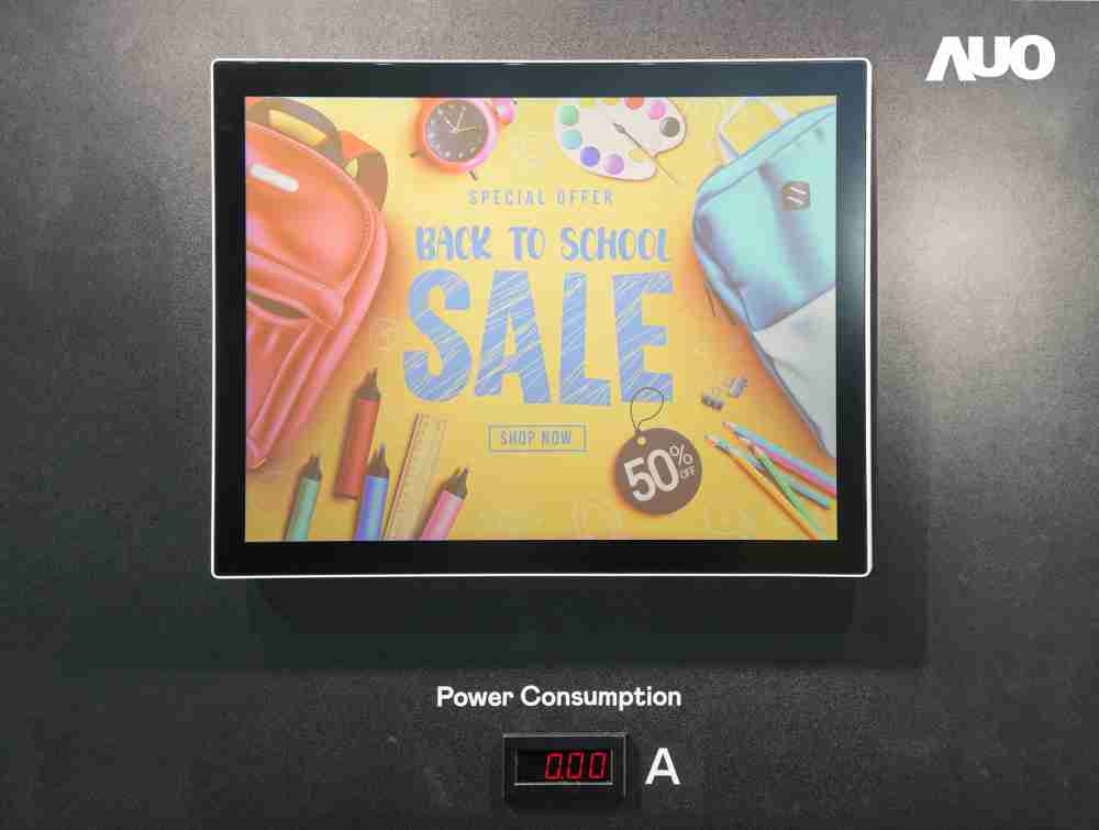 z6尊龙展示胆固醇液晶超低耗能户外全彩显示器，，，ChLC（胆固醇液晶）以双稳态技术使静态显示零功耗，，具省电、、、高彩度、、、、环保的特性，，，还整合软硬件系统解决方案，，可透过单一云端平台管理